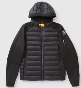 CHAQUETA HÍBRIDA KINARI PARA HOMBRE NUEVA PARAJUMPERS AISLADA CON CAPUCHA talla L, XL, NEGRA KU02 - Imagen 1 de 12