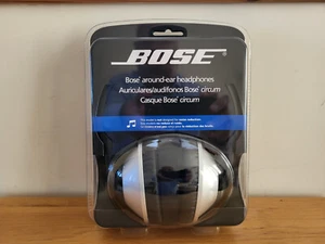 Bose TP-1A TriPort Ear-Cup Around Ear Headphones - Silver / Black - Retro - Rare - Picture 1 of 9