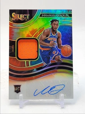 IMMANUEL QUICKLEY 2020-21 SELECT RPA ROOKIE PATCH TIE DYE RC AUTO /25 Q5690 - Image 1 of 2