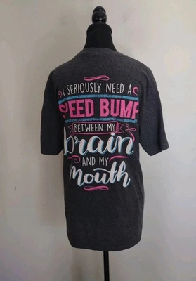J2 Southern Attitude Speed Bump Grey T-Shirt Gray Size M - Image 1 of 3