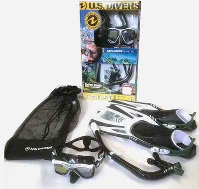 Máscara de Snorkel Profesional Adulto Buzos EE. UU. Aletas de Snorkel GoPro X Grande L XL Foto 1 de 4