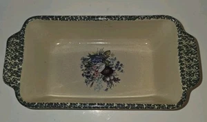 Vintage Home & Garden Party "Floral Splendor" Stoneware Loaf Baking Pan Dish - Picture 1 of 11