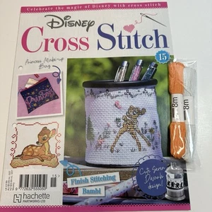 Hachette Disney Cross Stitch Issue 15, Bambi Snow White Princess Bag Robin Hood - Picture 1 of 6