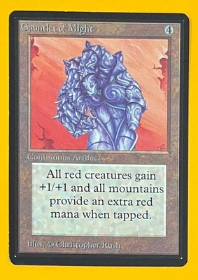 MTG GAUNTLET OF MIGHT Beta (OldManMTG 012-211) - Image 1 of 4