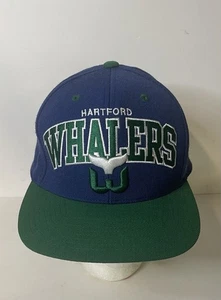 2012 Mitchell Ness Vintage Hockey NHL Hartford Whalers Snapback Sombrero Lana Retro - Imagen 1 de 13