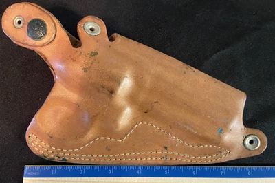 FUNDA PISTOLA CUERO TOSTADO VINTAGE DESANTIS 34 #24 5/5 Foto 1 de 3