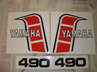 1982 YAMAHA YZ490 EURO Model Tank And Side Panel Decals
