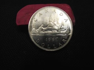 1961 Canadian Silver Dollar 80% - Picture 1 of 2
