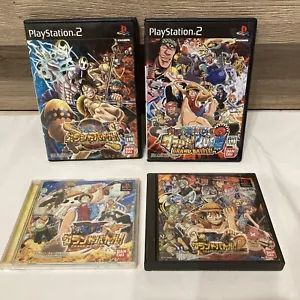 Lot 4 ONEPIECE PlayStation Grand Battle 1 2 3 Combat Rush Japan One Piece PS 1 2 - Picture 1 of 7