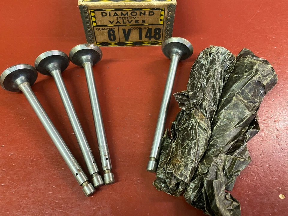 1918 1919 1920 SCRIPPS-BOOTH JUEGO DE 6 CILINDROS (6) VÁLVULA DE ADMISIÓN MOTOR V148 NORS Foto 1 de 4