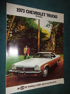 1973 CHEVROLET EL CAMINO SALES  BROCHURE / ORIGINAL  DEALERSHIP FOLDER - Picture 1 of 5