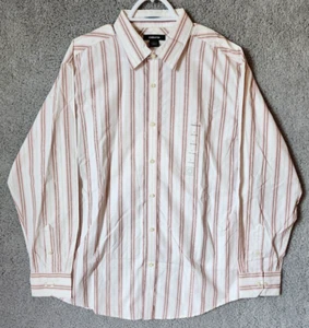 NEW Liz Claiborne Women's Long Sleeve Button Up Shirt Striped 100% Cotton Size L - Picture 1 of 13