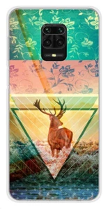 Coque en silicone imprimée compatible Xiaomi Redmi Note 9S Cerf swag - Picture 1 of 3