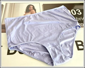 K Mart Intimates-Woman's-Size-20-Cotton-Midi Brief-Lilac / Blue-NWOT - Picture 1 of 9