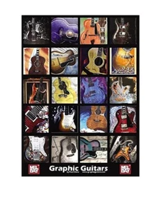 MEL BAY 20311 Graphic Guitars Poster with FREE Shipping - Picture 1 of 1