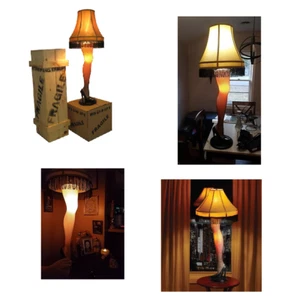 A Christmas Story 45" Full Size Lady's Leg Lamp, Shade w/Leg Crate, Shade Box - Picture 1 of 7