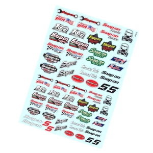 Snap On Logo Sheet A4 for 1:10 RC car, truck or crawler 1:10th scale - Picture 1 of 3
