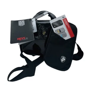 HEYS 12" Milano Black Hard case Carry-on Bag/Luggage/Purse NWT - Picture 1 of 11