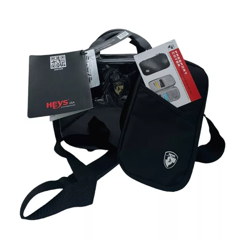 HEYS 12" Milano Negro Estuche Rígido Bolsa de Mano/Equipaje/Cartera Nuevo con Etiquetas Foto 1 de 4