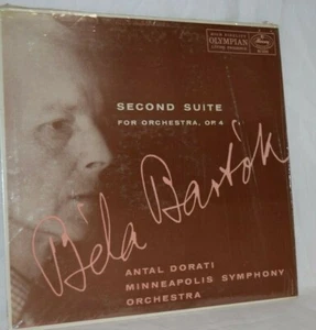 Bela Bartok Second Suite Antal Dorati Vinyl LP 12 Mercury Record Shrink MG 50098 - Imagen 1 de 3