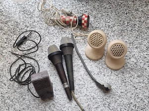 6PCS. VINTAGE RETRO MICROPHONE TESLA / BEAG / RFT / UNBRANDED - Picture 1 of 24