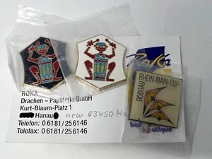 Rodgau Rhein Main Cup Kite NEW Pins /Monkey/Drum GERMANY Sports/Stunt ROKA - Picture 1 of 2