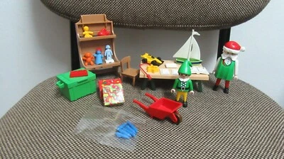 Playmobil - Navidad - Taller Papa Noel Santa Claus Elfo Juguetes - 5987 -USADO R - Imagen 1 de 3