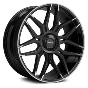 26 Giovanna Bogota Rims Black Tips Wheels Fit Escalade Tahoe Silverado F150 - Picture 1 of 1