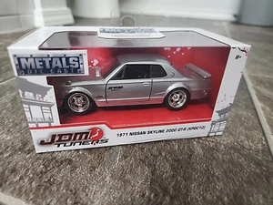 Jada JDM Tuners 1971 Nissan Skyline GT-R *RARE SILVER* KPGC10 Metal Diecast - Picture 1 of 7