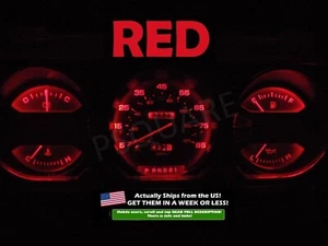Gauge Cluster LED Dashboard Bulbs Red For Dodge Ram 81 89 D100 - D350 Truck - Picture 1 of 2