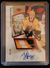 Juuso Parssinen 2022-23 SPx UD Rookie Patch Auto #29/49 PREDS 