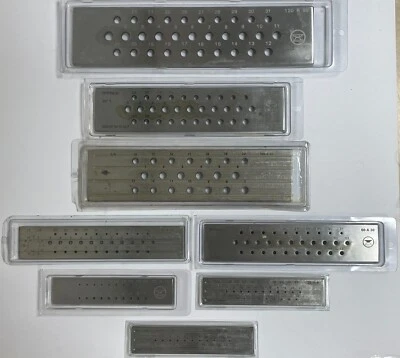 ROUND DRAWPLATE PREMIUM QUALITY THICK TOP GRADE STEEL SIZES 14mm to 0.1mm ITALY - Image 1 of 4