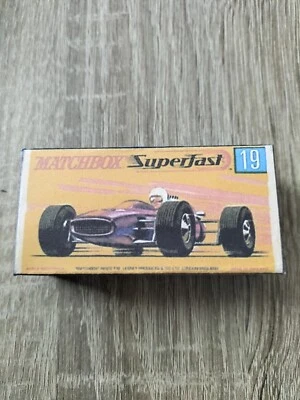 Matchbox Superfast - No19 LOTUS racing car - Replica / Copy Box only - Image 1 of 3