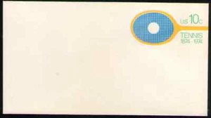 US. U569. 10c. Tennis Centenary Issue, #6 Regular Envelope. MNH. 1974 - Picture 1 of 1
