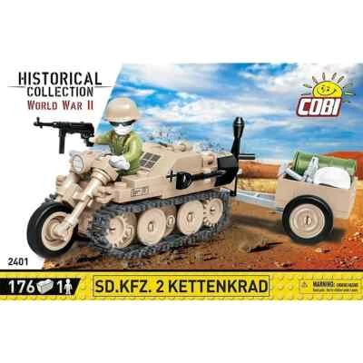 Cobi 2401 S.d.kfz 2 Kettenkrad HK-1 Fahrzeug mit Anhänger WWII
