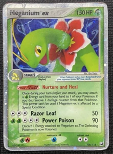 Meganium ex 106/115 EX Unseen Forces Holo HP/DMG Pokémon 2005 - Foto 1 di 2