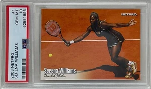 SERENA WILLIAMS 2003 NETPRO Tennis Rookie Trading CARD #1 PSA GEM MINT 10 - Foto 1 di 2