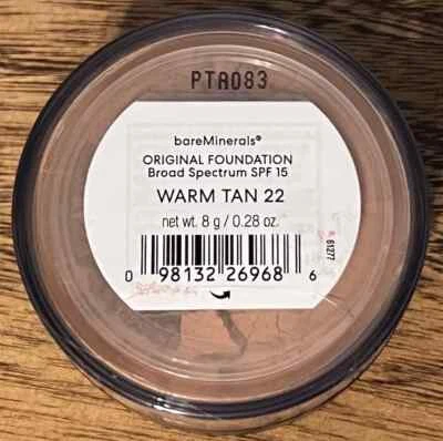 bareMinerals Original Powder Foundation ~ Warm Tan 22 ~ SPF 15 ~ 8g/0.28oz ~ NIB - Image 1 of 3