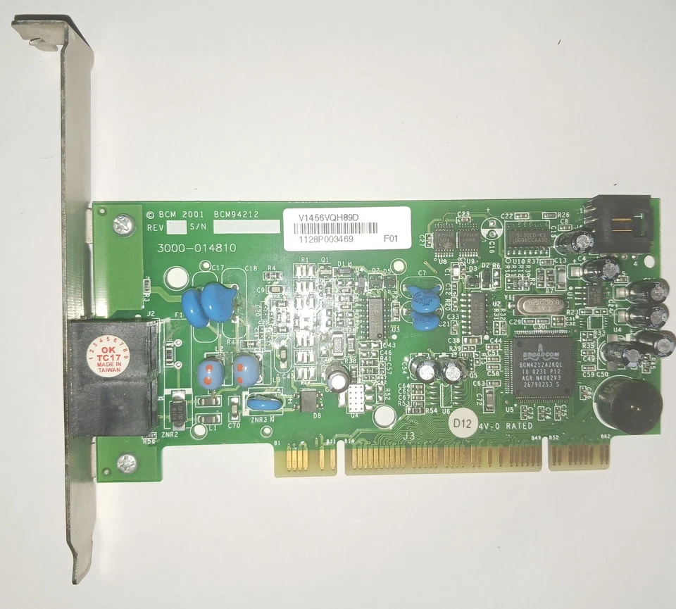 Vintage Broadcom Modem Taiwan BCM94212 2001 - Image 1 of 1