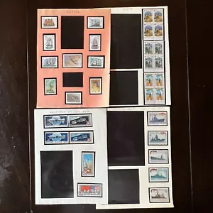 RUSSIA STAMPS ON ALBUM PAGES LOT MINT, CTO, BLOCKS, SPACE, SHIPS, DINOSAURS - Picture 1 of 10