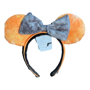 Disney Halloween Orange and Gray Mickey Ear Headband - Picture 1 of 2