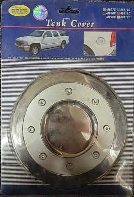 Cubierta de puerta de tanque de combustible cromada Putco 400912 para Suburban, Yukon, Tahoe 00-04 NUEVO Foto 1 de 2