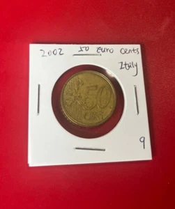 2002 50 EURO CENTS ITALY COIN - NICE WORLD COIN !!! - Picture 1 of 2