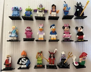 Disney LEGO Minifigures Series 1 71012 Complete Set of 18 w/ Checklist 2016 - Picture 1 of 2