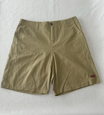 Oklahoma State Cowboys Khaki Shorts Men’s Size 36” Waist W/Embroidered Logo NWT - Image 1 of 4