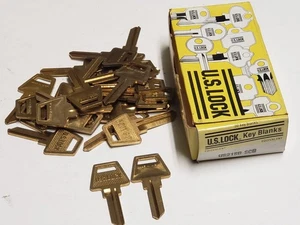 Lote De Colección De 24 EE. UU. Cerradura sin cortar llaves en blanco - US21SB - SC8 - NOS - Imagen 1 de 3