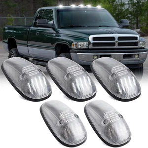 5 piezas para camioneta Dodge Ram 99-01 cabina techo luz de circulación carcasa cromada blanca LED A - Imagen 1 de 10