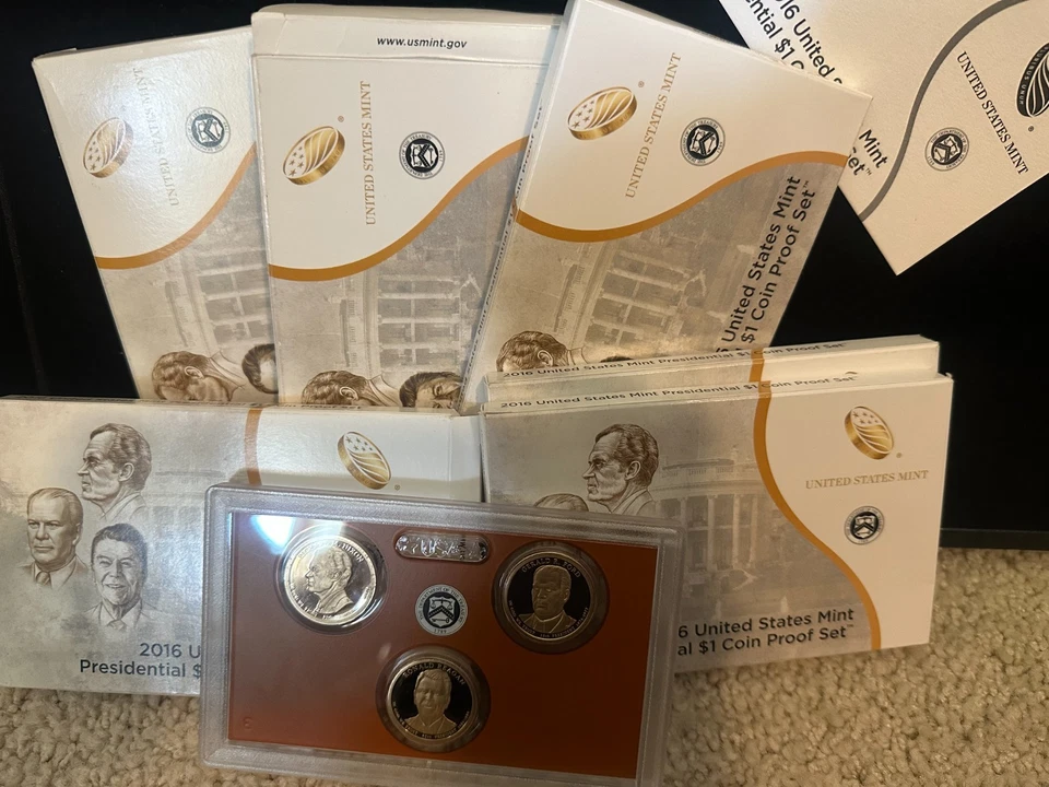 8 Set LOT of 2016-S PROOF Presidential Sets Original Boxes LAST YEAR! - Image 1 of 1