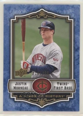 2009 Upper Deck A Piece of History Blue /299 Justin Morneau #56 - Image 1 of 2