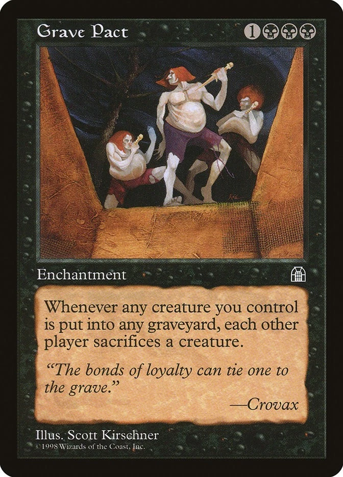 MTG Grave Pact, Moderate Play, English Stronghold - Image 1 of 1